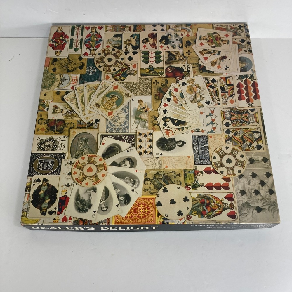 Vintage 1969 Springbok Dealer's Delight Playing Cards Puzzle PZL2104 Uncounted